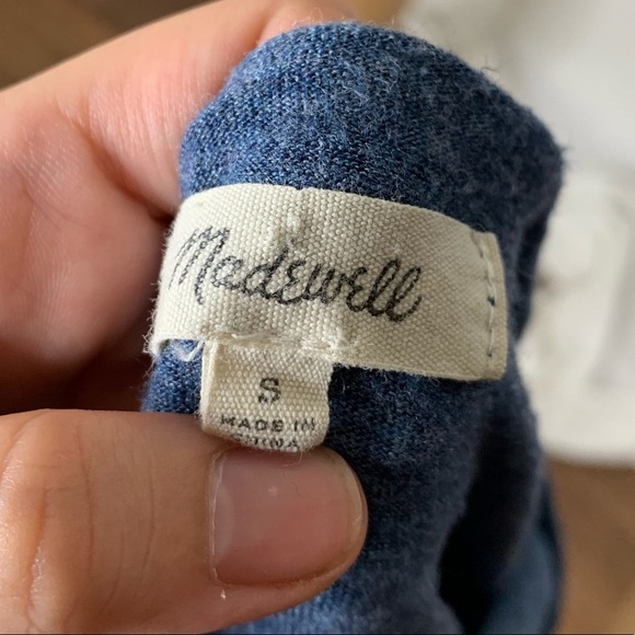 Madewell Anthem Boatneck Tee T Shirt Long Sleeve S - Picture 3 of 4